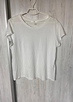 Футболка жіноча з бавовни від бренду h&m розмір l 💞