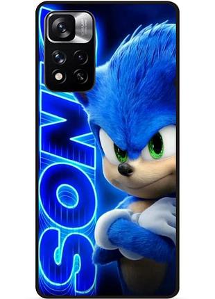Силиконовый чехол бампер для xiaomi redmi note 11 pro plus 5g соник sonik