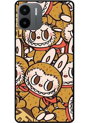 Силиконовый чехол бампер для xiaomi redmi a2 с картинкой labubu лабубу
