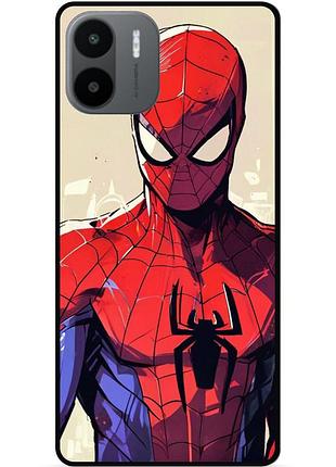 Силиконовый чехол бампер для xiaomi redmi a2 с рисунком spider man человек паук