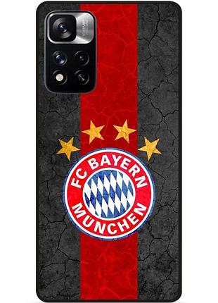 Чехол силиконовый бампер для xiaomi redmi note 11 pro plus 5g с рисунком бавария мюнхен bayern