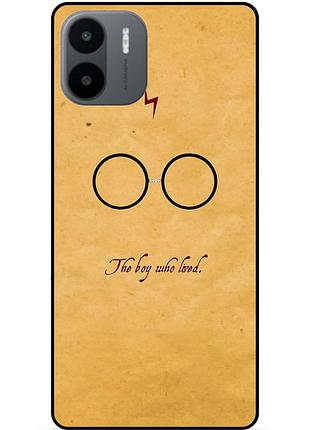 Силиконовый бампер чехол для xiaomi redmi a2 с рисунком гарри поттер harry potter очки
