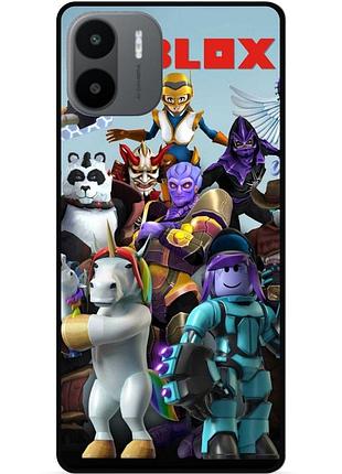Силиконовый чехол бампер для xiaomi redmi a2 с рисунком роблокс roblox