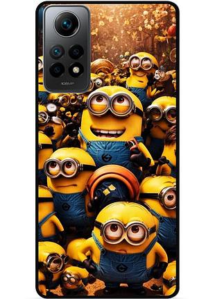 Силиконовый бампер чехол для xiaomi redmi note 12 pro с картинкой minion миньоны
