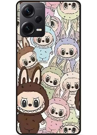 Силіконовий бампер чохол для xiaomi redmi note 12 pro plus з малюнком лабубу labubu