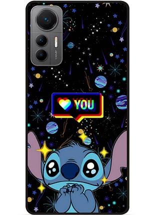 Силиконовый бампер чехол для xiaomi 12 lite лило и стич stitch
