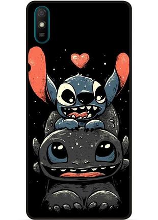 Силиконовый чехол бампер для huawei y5 2019 с рисунком stitch стич