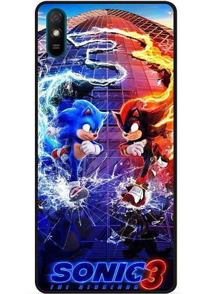 Силиконовый чехол бампер для huawei y5 2019 с картинкой шэдоу sonik соник