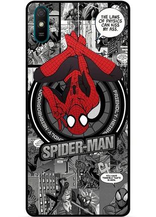 Силіконовий чохол бампер для huawei y5 2019 з картинкою людина-павук spider man