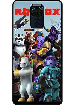 Силіконовий чохол бампер для xiaomi redmi note 9 з малюнком роблокс roblox