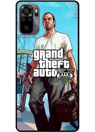 Силіконовий бампер чохол для xiaomi redmi note 10s з малюнком gta гта