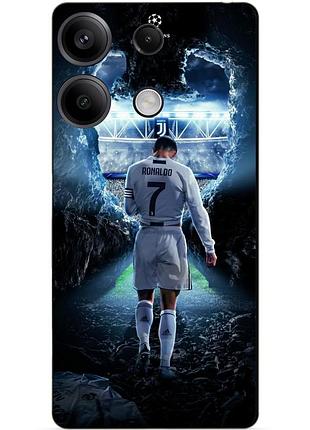 Силіконовий чохол бампер для infinix smart 7 hd з малюнком ronaldo роналдо