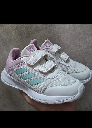 Кроссовки для девочки adidas tensaur run 2.0,ig8570, размер 27 стелька 18 см, белые с сиреневым.