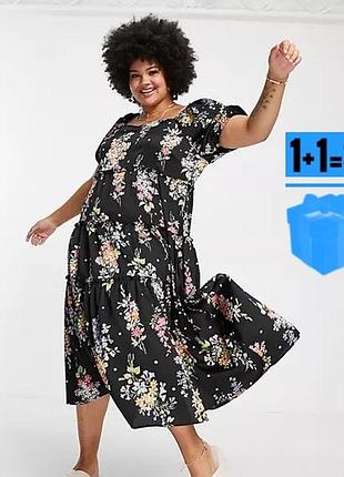 Довга сукня в квітковий принт simply be 18