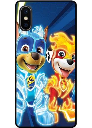 Силиконовый чехол для iphone x 10 с рисунком щенячий патруль