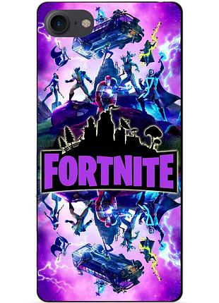 Силиконовый бампер чехол для huawei y5 2018 с рисунком fortnite marvel фортнайт марвел