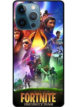 Силиконовый чехол бампер для iphone 13 pro с рисунком fortnite фортнайт