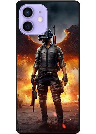 Силиконовый чехол бампер для iphone 11 пабг puвg