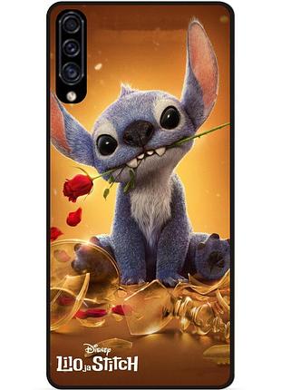 Силіконовий бампер чохол для samsung a70 стіч stitch