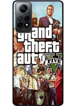 Силіконовий бампер чохол для xiaomi redmi note 11 з малюнком gta гта