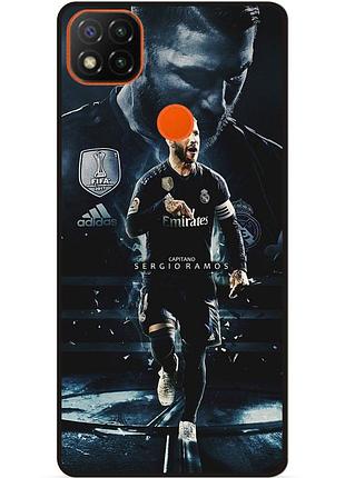 Силіконовий чохол бампер для xiaomi redmi 9c з малюнком sergio ramos серхио рамос