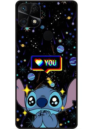 Силіконовий бампер чохол для xiaomi poco c40 стіч stitch