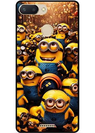 Силіконовий чохол бампер для xiaomi redmi 6 з малюнком міньйони minion