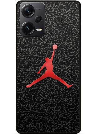 Чехол силиконовый бампер для xiaomi redmi note 12 pro 5g с рисунком jordan джордан