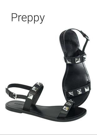 Кожаные женские сандалии preppy оригинал