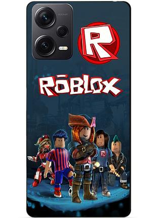 Силіконовий чохол бампер для xiaomi redmi note 12 pro plus з малюнком roblox роблокс
