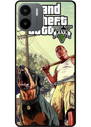 Чехол силиконовый бампер для xiaomi redmi a2 с картинкой гта gta