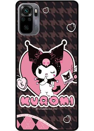 Силиконовый чехол бампер для xiaomi redmi note 10s с картинкой куроми kuromi