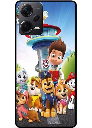 Силіконовий чохол бампер для xiaomi redmi note 12 pro plus з малюнком щенячий патруль