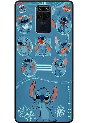 Силіконовий бампер чохол для xiaomi redmi note 9 з картинкою стіч stitch