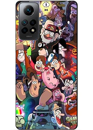 Силиконовый бампер чехол для xiaomi poco x4 pro 5g с рисунком гравити фолз gravity falls