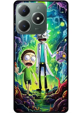 Силіконовий чохол бампер для infinix smart 8 plus (x6526) з малюнком рік і морті rick and morty