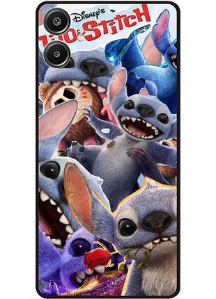 Силіконовий бампер чохол для samsung a07 з картинкою стіч stitch