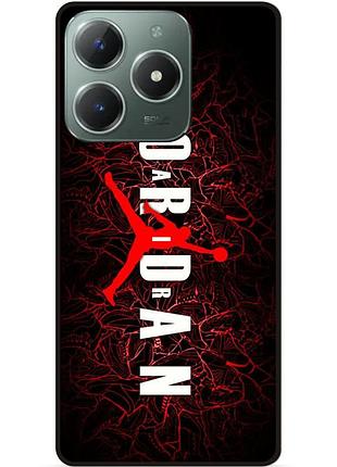 Чехол силиконовый бампер для infinix smart 8 plus (x6526) с рисунком air jordan джордан