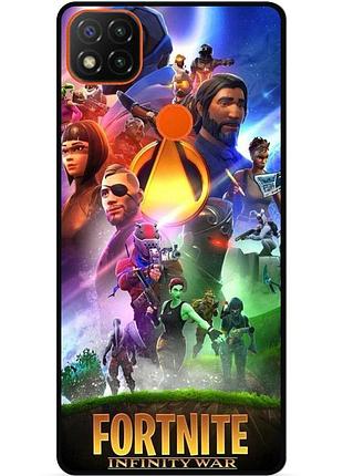 Силіконовий чохол бампер для xiaomi redmi 9c з малюнком fortnite фортнайт