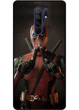 Силиконовый бампер чехол для xiaomi redmi note 8 pro с рисунком дэдпул deadpool
