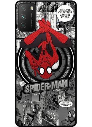 Силіконовий чохол бампер для xiaomi poco m3 з картинкою людина-павук spider man