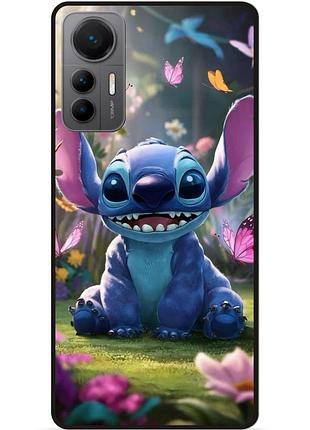 Силиконовый бампер чехол для xiaomi 12 lite стич и лило stitch