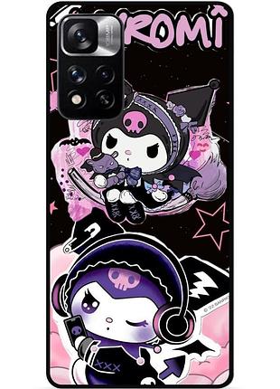 Силіконовий бампер чохол для xiaomi redmi note 11 pro plus 5g з малюнком kuromi куроми