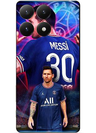 Силіконовий чохол бампер для motorola moto g86 power з малюнком мессі псж messi