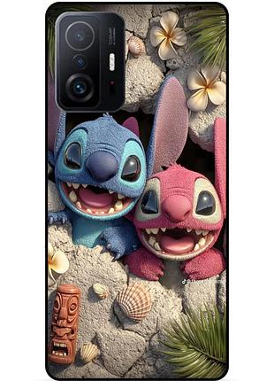 Чехол силиконовый бампер для xiaomi 11t pro лило и стич stitch