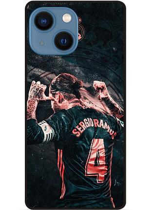 Силіконовий чохол бампер для iphone 13 mini з малюнком серхио рамос sergio ramos