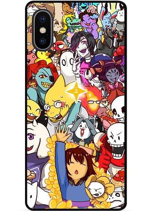 Силіконовий чохол бампер для iphone xs max з малюнком undertale андертейл