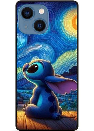 Силіконовий бампер чохол для iphone 14 plus стіч stitch