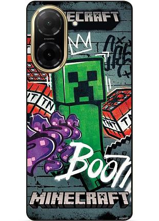 Силіконовий чохол бампер для xiaomi redmi a5 з малюнком майнкрафт minecraft