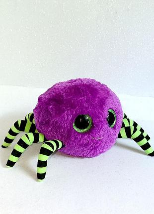 Ty beanie boo «crawly» фиолетовый паук редкий